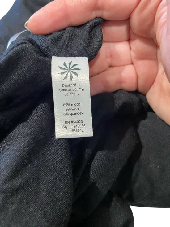 Athleta Midi Tunic Dress Black Size XL Spring Minimalist Vacation Soft Beach - Picture 4 of 15